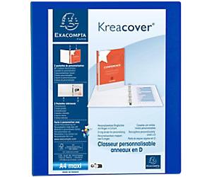 Unbranded Kreacover 25 mm Ring Binder PP (Polypropylene) A4 4 Rings Blue
