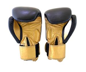 UNBRANDED SPORTS Boxing Gloves Sparring Bag Work Premium (Black/Gold, 16oz)