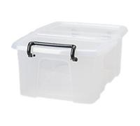 Strata Smart Box Clip-On Folding Lid Carry Handles 12 Litre Clear Ref HW671CLR