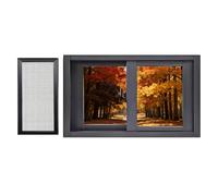 Unbreakable Black Tempered Glass Window 32x15in Removable Design for Maximum Light - Perfect for Chicken Coops Basements and Home Lofts Replacement