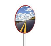 Unbreakable Blind Spot Mirrors - Weatherproof Convex Traffic Mirror for Highway Safety 30cm Wide-Angle Lens Durable Roadside Safety Solution