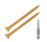 Unbreakable Bonds Wood Screws Set 8 9 10 Gauge Carbon Steel Flat Head for Woodworking