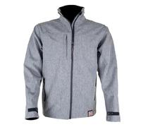 Unbreakable Burghley Mens Lightweight Waterproof Jacket Microfleece Lining Breathable Softshell Jackets For Men UK, Grey, S