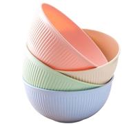 Unbreakable Cereal Bowls, 24 OZ Lightweight Plastic Bowl Set of 4, Reusable Soup Bowls for Rice Noodle Soup Snack Salad Fruit, Dishwasher & Microwave Safe (4 Colors)