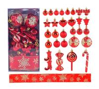 Unbreakable Christmas Baubles Set | 30 Pieces Winter Party Decoration Pendants Unbreakable Christmas Decorations for Tree | For Party Railing Engagement Wedding The Mag