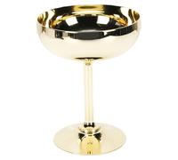Unbreakable Cocktail Glass Cup Lightweight and Elegant 304 Stainless Steel Wine Glass Suitable for Bar Party Home Gathering (S Plated Gold)