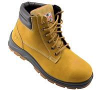 Unbreakable Comet Mens Work Boots S1P Lightweight Safety Boots Slip-Resistant Steel Toe Cap Boots Men's Work & Utility Footwear, Honey, UK 5