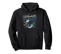 Unbreakable Eagle Lightning Strike Strong Spirit Pullover Hoodie