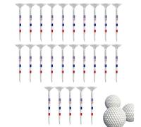 Unbreakable Golf Tees, Flag Golf Tees,Golf Tees with and Stars,Red White and Blue Golf Tees for Golf Ball Set,Reduce Friction and Friction