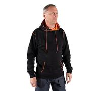 Unbreakable Grantham Men's Black Hoodie, Heavyweight Cotton Blend, Thick Pile Jersey Bonded Thermal Hooded Sweatshirt with Kangaroo Pocket, Ribbed Cuffs & Hem - High Comfort Work & Leisure Wear
