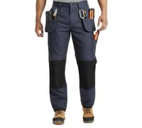 Unbreakable Harrier Extreme Men's Work Trousers, Heavy Duty Cordura Fabric, Top Loading Knee Pad Pockets, Twin Holster Pockets, Triple Stitched, Reflective Detail, Trade Safety Trouser Grey