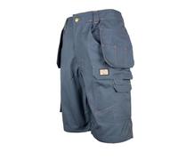 Unbreakable Kestrel Mens Shorts Comfortable & Durable Work Shorts for Men Multi Pocket Triple Stitched Seam YKK Zip, Grey, 34