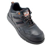 Unbreakable Men's Stream Leather Composite Toecap Slip Resistant Safety Trainers in Black | Size: 6 Unbreakable Black 6