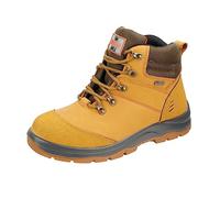 Unbreakable Meteor S3 SRC Waterproof Composite Safety Boots - Full Grain Leather Work Boots with Active Cooling System Easy-Clean Sole - Metal Free & Lightweight