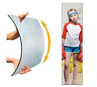 Unbreakable Mirror for Wall, Full Body Kids' 4Pack 10x10 Inch Shatterproof Plexiglass Long Mirrors for Bedroom Closet, Non-Glass Plastic Stick-on
