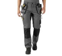 Unbreakable Osprey Men’s Stretch Work Trousers - Multi-Pocket Trade Pants, 2-Way Stretch Panels, Twin Holster Pockets, Reinforced External Top Loading Knee Pad Pockets, Reinforced Hem Grey