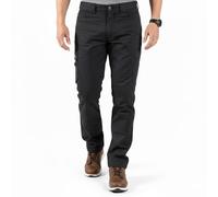 Unbreakable Reflex Stretch Men's Work Trousers, Soft Stretch Fabric Multi-Pocket Trade Pants, Triple Stitched Inner Seams, Premium Zip, Heavy Duty Flexible Cargo Trousers, Black, Waist 42, Leg 29