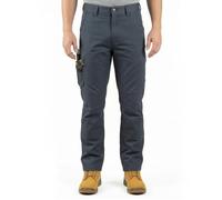 Unbreakable Reflex Stretch Men's Work Trousers, Soft Stretch Fabric Multi-Pocket Trade Pants, Triple Stitched Inner Seams, Premium Zip, Heavy Duty Flexible Cargo Trousers, Grey, Waist 42, Leg 29