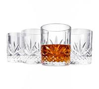 Unbreakable Tritan Plastic Cocktail, Whiskey, Water & Wine Tumbler Glasses | 4 Set | Reusable Old Fashioned Rocks, Acrylic Clear Colors Glass Lookalike, Dishwasher-Safe, Shatterproof BPA-free 11oz