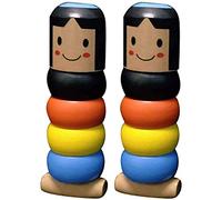 Unbreakable Wooden Man Magic Toy, Immortal Daruma Toys Stage Magic Props for Kids Children Adults Halloween Christmas Birthday Magician Gift