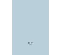 UnbreakableBY™ Minimalist Lined Journal: Storm Blue Collection: Quiet Storm (120 Pages, 6" x 9" Cream Paper)