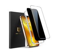UNBREAKcable 2PCS Screen Protector for iPhone 13 Pro Max - 1 Privacy Tempered Glass+1 Clear Glass Double Shatterproof [Installation Frame] [9H Hardness] [Case Friendly] Anti-Scratch iPhone 6.7 inch