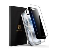 UNBREAKcable 2PCS Screen Protector for iPhone 16 Plus - 1 Privacy Tempered Glass+ 1 Clear Glass Double Shatterproof [Installation Frame] [9H Hardness] [Case Friendly] Anti-Scratch iPhone 6.7 inch