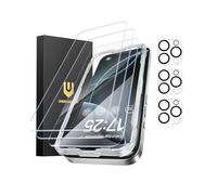 UNBREAKcable 3-Pack for iPhone 16 Pro Max Screen Protector, 3 Tempered Glass + 3 Camera Lens Protectors, 9H Hardness, HD Clarity, Anti-Fingerprint, Case Friendly, 6.9 Inch