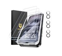 UNBREAKcable 3-Pack for iPhone 16 Screen Protector, 3 Tempered Glass + 3 Camera Lens Protectors, 9H Hardness, HD Clarity, Anti-Fingerprint, Case Friendly- 6.1 Inch