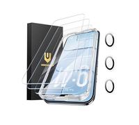 UNBREAKcable 3-Pack for iPhone 17 Air Screen Protector with Camera Protection | 9H Hardness | HD Clarity | Anti-Fingerprint | Case Friendly | 3 Tempered Glass + 3 Camera Lens Protectors- 6.5 Inch
