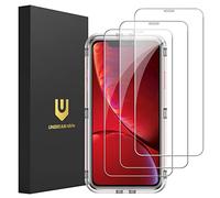 UNBREAKcable 3-Pack Screen Protector for iPhone 11/ iPhone XR, Double Shatterproof Tempered Glass [Easy Installation Frame] [9H Hardness] [99.99% Clear] [Case Friendly] for iPhone 11/ iPhone XR 6.1"