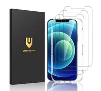 UNBREAKcable [3-Pack Screen Protector for iPhone 12 / iPhone 12 Pro, Double Shatterproof Tempered Glass [Easy Installation] [9H Hardness] [99.99% HD] [Case Friendly] for iPhone 6.1 inch
