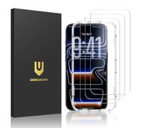 UNBREAKcable 3-Pack Screen Protector for iPhone 17 Pro, Double Shatterproof Tempered Glass [Easy Installation Frame] [9H Hardness] [99.99% HD Clear] [Case Friendly] for iPhone 6.3 inch