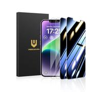UNBREAKcable 4PCS Screen Protector for iPhone 14-2 Privacy Tempered Glass+2 Clear Glass Double Shatterproof [Easy Installation Frame] [9H Hardness] [Case Friendly] Anti-Scratch for iPhone 6.1 inch