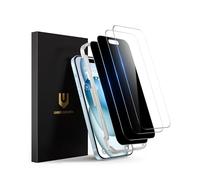 UNBREAKcable 4PCS Screen Protector for iPhone 15-2 Privacy Tempered Glass+2 Clear Glass Double Shatterproof [Easy Installation Frame] [9H Hardness] [Case Friendly] Anti-Scratch for iPhone 6.1 inch
