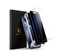 UNBREAKcable 4PCS Screen Protector for iPhone 15 Pro - 2 Privacy Tempered Glass+2 Clear Glass Double Shatterproof [Installation Frame] [9H Hardness] [Case Friendly] Anti-Scratch for iPhone 6.1 inch