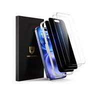 UNBREAKcable 4PCS Screen Protector for iPhone 16-2 Privacy Tempered Glass+2 Clear Glass Double Shatterproof [Easy Installation Frame] [9H Hardness] [Case Friendly] Anti-Scratch for iPhone 6.1 inch