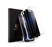 UNBREAKcable 4PCS Screen Protector for iPhone 16 Pro - 2 Privacy Tempered Glass+2 Clear Glass Double Shatterproof [Installation Frame] [9H Hardness] [Case Friendly] Anti-Scratch for iPhone 6.3 inch