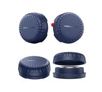 UNBREAKcable AirTag Holder, IPX8 Waterproof Adhesive Mount, 3M VHB, Ultra-Durable, Screw Top Design, Full Protection - 4 Pack (Navy Blue)