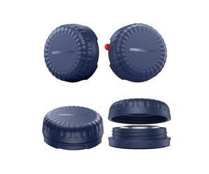 UNBREAKcable AirTag Holder, IPX8 Waterproof Adhesive Mount, 3M VHB, Ultra-Durable, Screw Top Design, Full Protection - 4 Pack (Navy Blue)