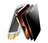 UNBREAKcable for iPhone 16 Pro Max Privacy Screen Protector, Tempered Glass 6.9", DustProof OneStep Installation, 25° Anti-Spy, 9H Military-Grade Shatterproof, Bubble-Free, Case-Friendly, 2 Pack