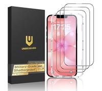 UNBREAKcable for iPhone 17e Screen Protector 9H Hardness, 3-Pack Shatterproof Tempered Glass [Easy Installation Frame] [99.99% HD Clear] [Case Friendly] [Bubble Free] for Apple 17e 6.1 inch