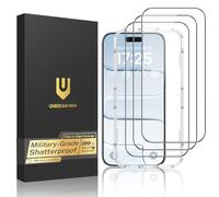 UNBREAKcable for iPhone Air Screen Protector, 3-Pack Full Coverage Tempered Glass [Military Grade Shatterproof] [9H Hardness] [Easy Installation] [Bubble Free] [99.99% HD Clear] for iPhone Air 6.5"