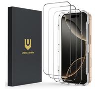 UNBREAKcable iPhone 16 Pro Screen Protector, [3-pack] HD Tempered Glass Screen Protector Full Coverage, Anti-Scratch, 9H Hardness, Military Grade Protection, 99.99% HD, Sensitive Touch