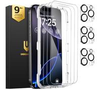 UNBREAKcable iPhone 16 Pro Screen Protector 3-Pack, Upgraded Dual-Tempered Glass + 3 Camera Lens Protectors, Military-Grade 9H Hardness, HD Clarity, Anti-Fingerprint, Case Friendly, 6.3 Inch