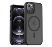 UNBREAKcable Magnetic for iPhone 12 Pro Case, Compatible with MagSafe, Full Camera Protection, Built-in Magnetic Ring, Drop Protection Shockproof Slim Phone Cover (Black)