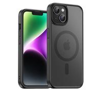 UNBREAKcable Magnetic for iPhone 14 Case (6.1"), Compatible with MagSafe, Full Camera Protection, Built-in Magnetic Ring, Drop Protection Shockproof Slim iPhone Cover, Matte Anti-Fingerprint - Black