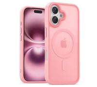 UNBREAKcable Magnetic for iPhone 16 Case 6.1-Inch, Compatible with MagSafe, Full Camera Protection, Built-in Magnetic Ring, Drop Protection Shockproof Slim Phone Cover-Pink