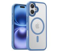 UNBREAKcable Magnetic for iPhone 16 Case 6.1-Inch, Compatible with MagSafe, Full Camera Protection, Built-in Magnetic Ring, Drop Protection Shockproof Slim Phone Cover-Light Blue