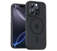 UNBREAKcable Magnetic for iPhone 16 Pro Case (6.3"), Compatible with MagSafe, Full Camera Protection, Built-in Magnetic Ring, Drop Protection Shockproof Slim iPhone Cover, Matte Anti-Fingerprint-Black